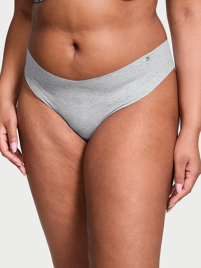 No-Show Cotton Thong Panty image number 0