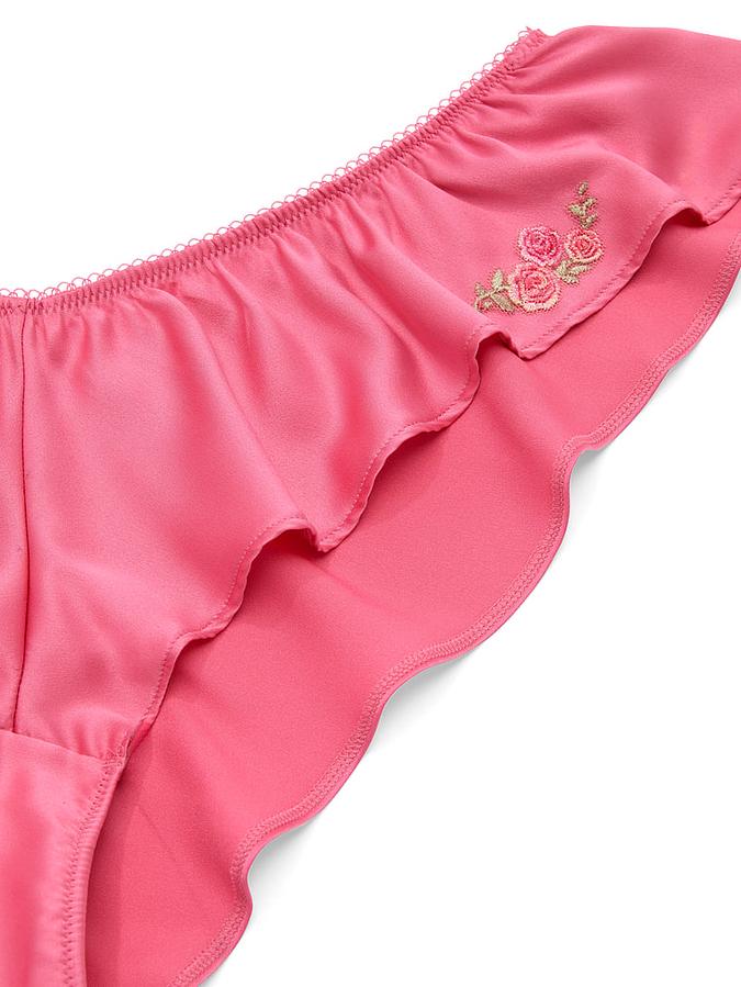 Sweet Melody Motif Satin Flutter Brazilian Panty image number 2