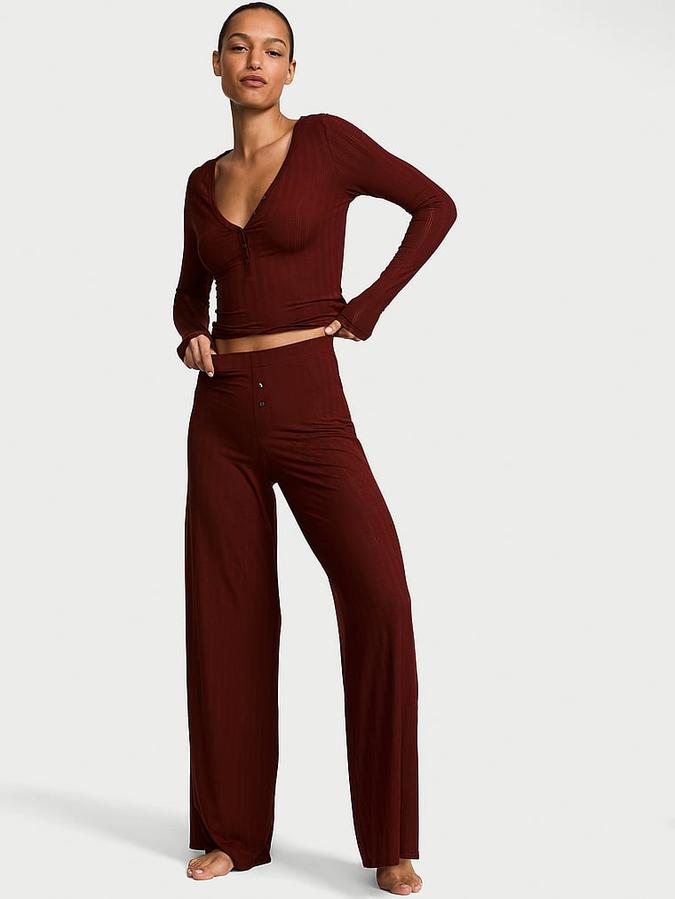 SoSoft? Modal Ultra-Fine Henley Top & Pant Set