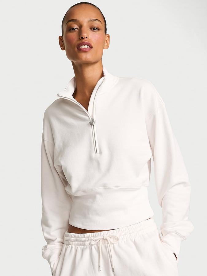 Status Terry Fitted Half-Zip Sweatshirt