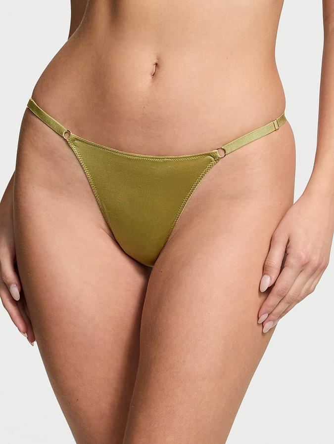 Smooth High-Leg Adjustable V-String Panty image number 0
