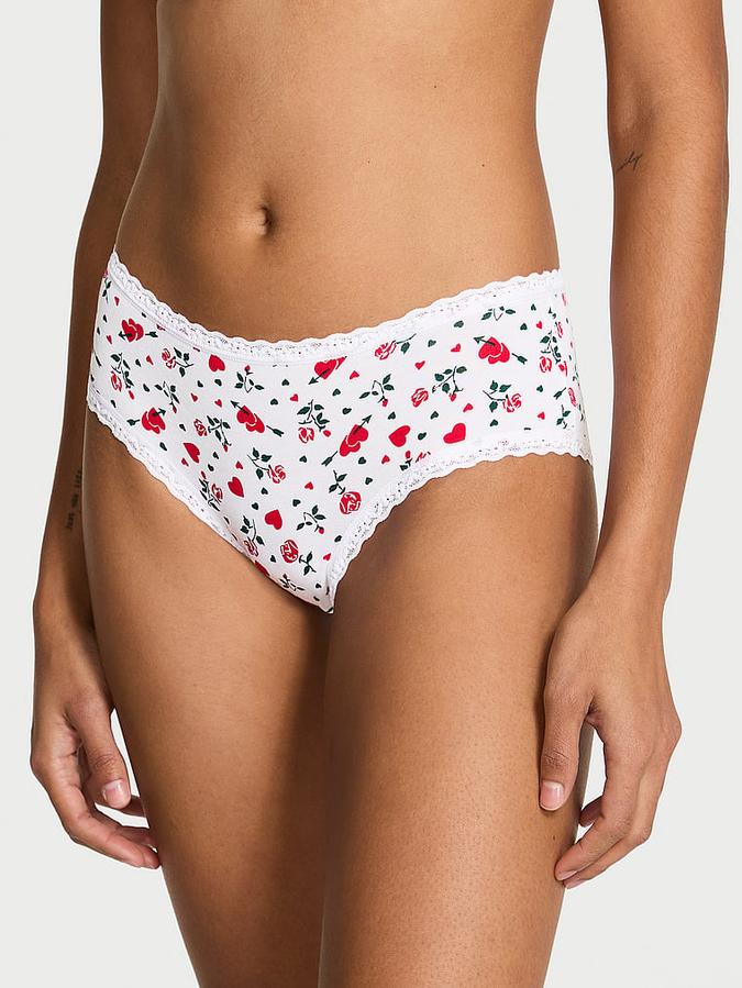Cotton Lace-Waist Cheeky Panty