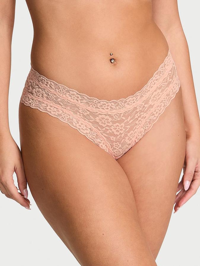 Lace Strappy-Back Cheeky Panty