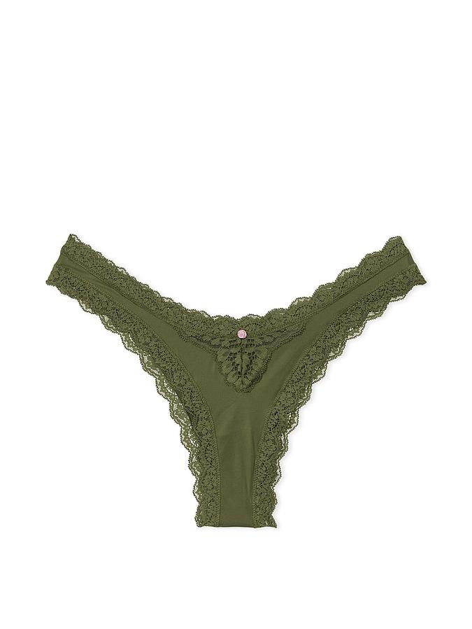 Lace-Trim Brazilian Panty image number 2