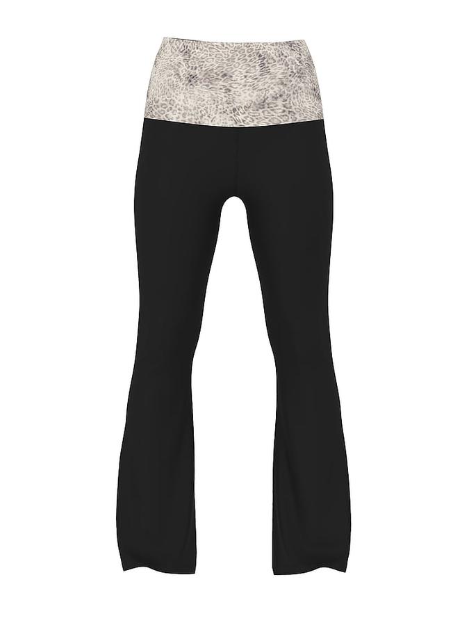 All-Day Cotton&trade; Foldover Flare Leggings image number 2