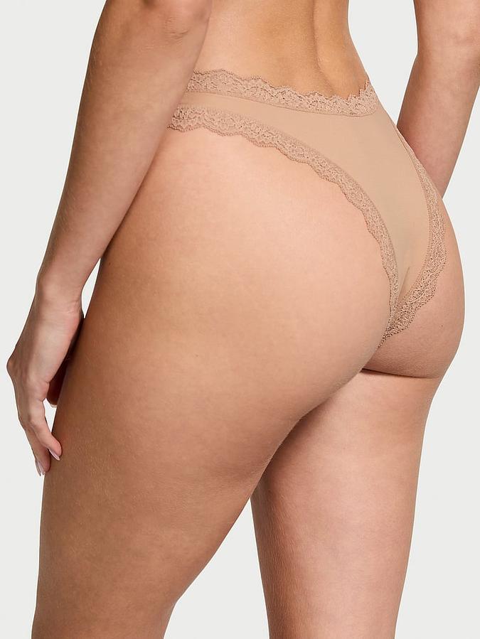 Lace-Trim Brazilian Panty image number 1