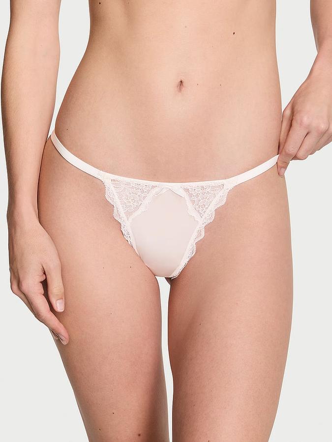 Lace-Trim V-String Panty image number 0