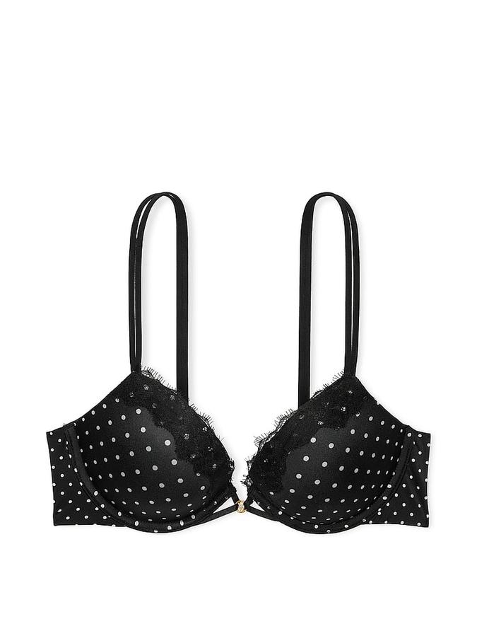 Smooth Lace-Trim Push-Up Bra image number 2
