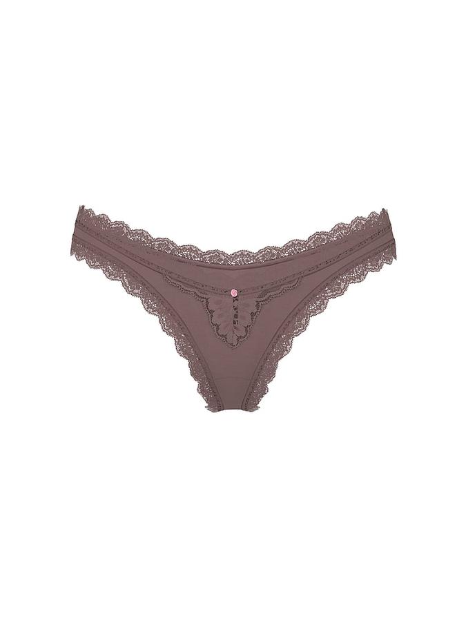 Lace-Trim Brazilian Panty image number 2