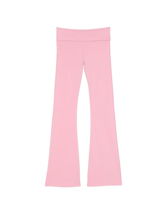 All-Day Cotton Foldover Flare Leggings image number 2