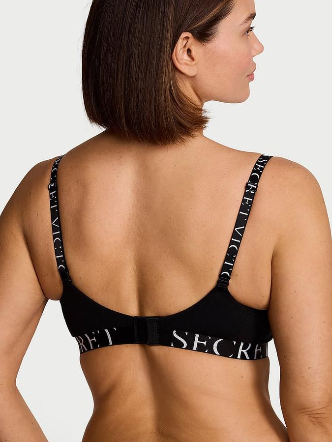 Perfect Shape Cotton Exploded Logo Push-Up Bra