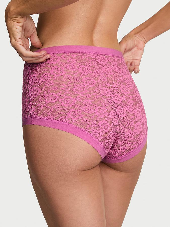 No-Show Lace High-Waist Brief Panty