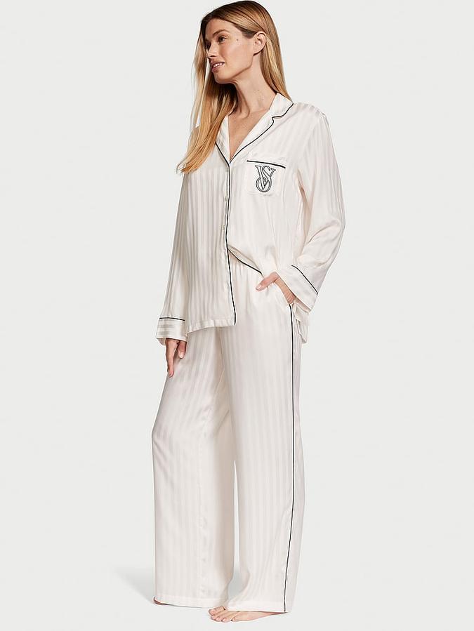 Satin Long Pajama Set image number 0
