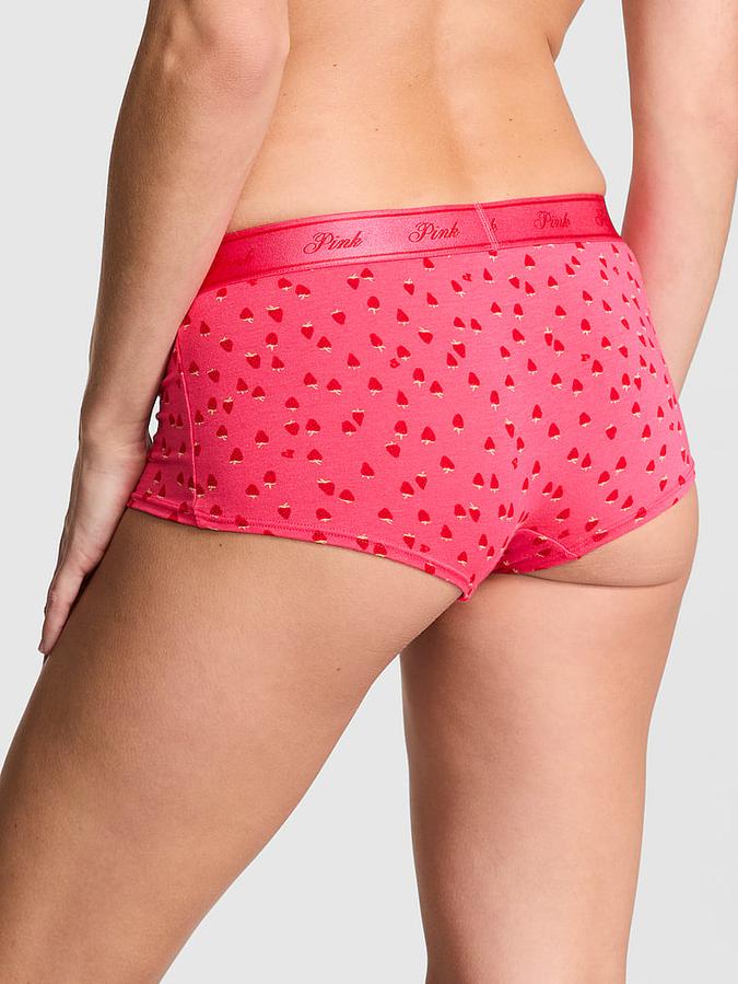 Logo Cotton Shine Boyshort Panty