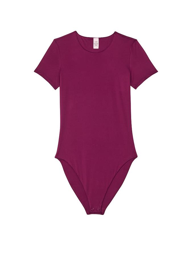BODYWEAR by Victoria with FeatherSoft™ Innovation Short-Sleeve Bodysuit image number 0
