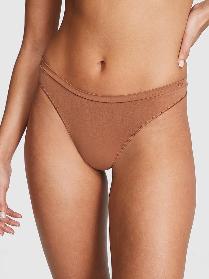 Seamless High-Leg Thong Panty