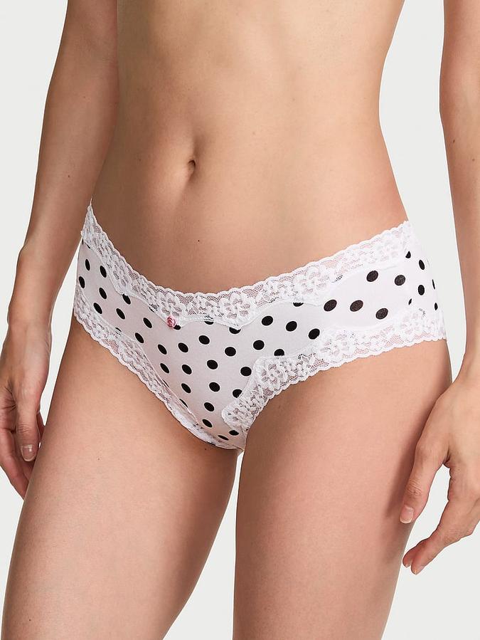 Cotton Lace-Waist Cheeky Panty