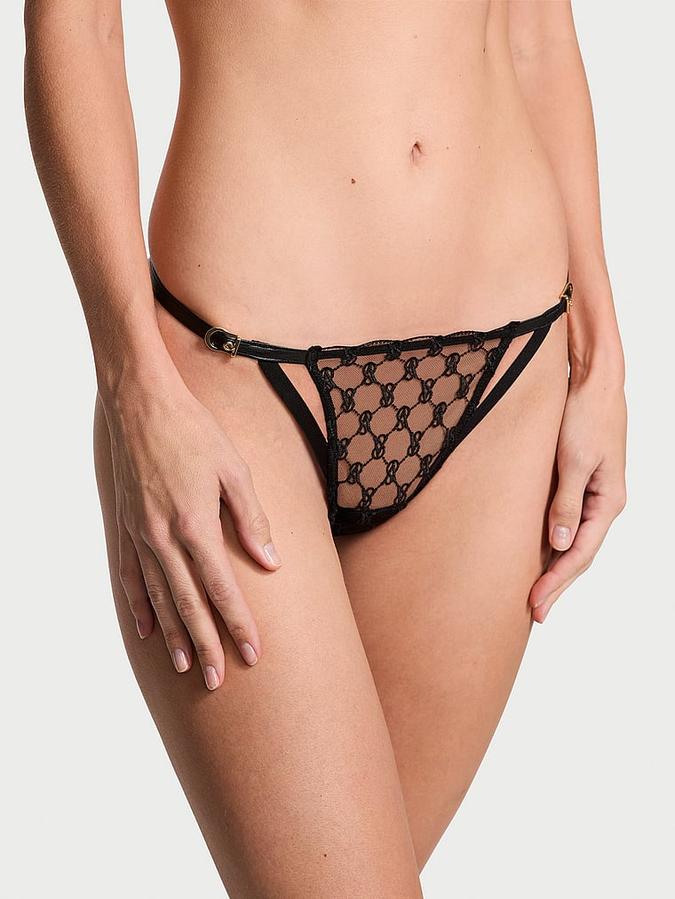 VS Logo Embroidery String Bikini Panty image number 0