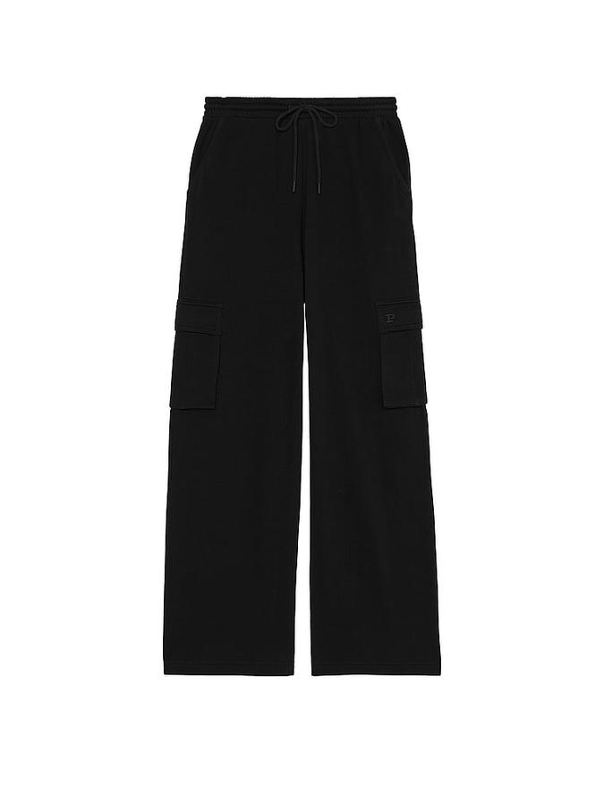 Ivy Fleece Wide-Leg Cargo Sweatpants image number 0