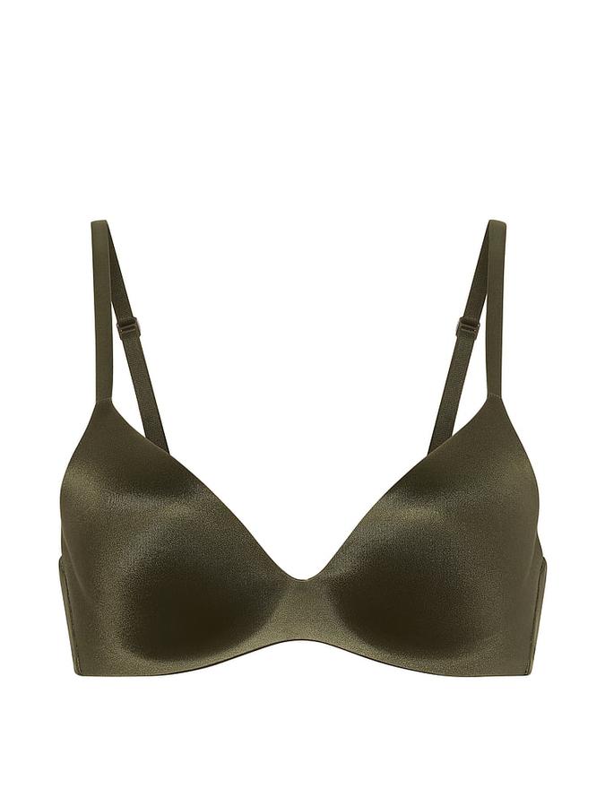 FlexFactor High-Shine Lightly Lined Plunge Demi Bra image number 2