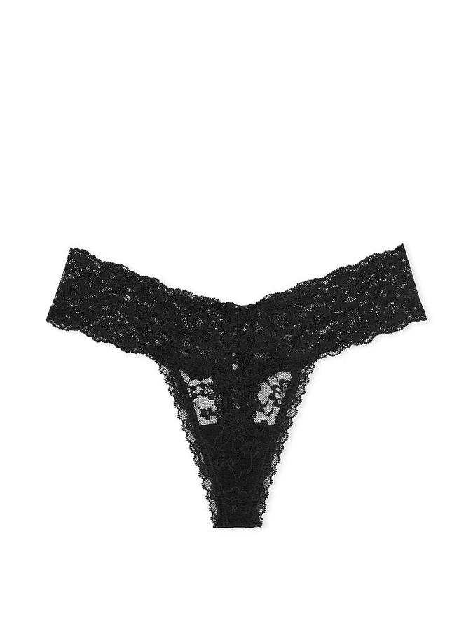 Posey Lace Lace-Up Thong Panty image number 1