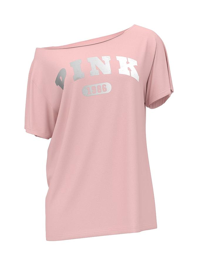 Campus Cotton Off-The-Shoulder Tee image number 2