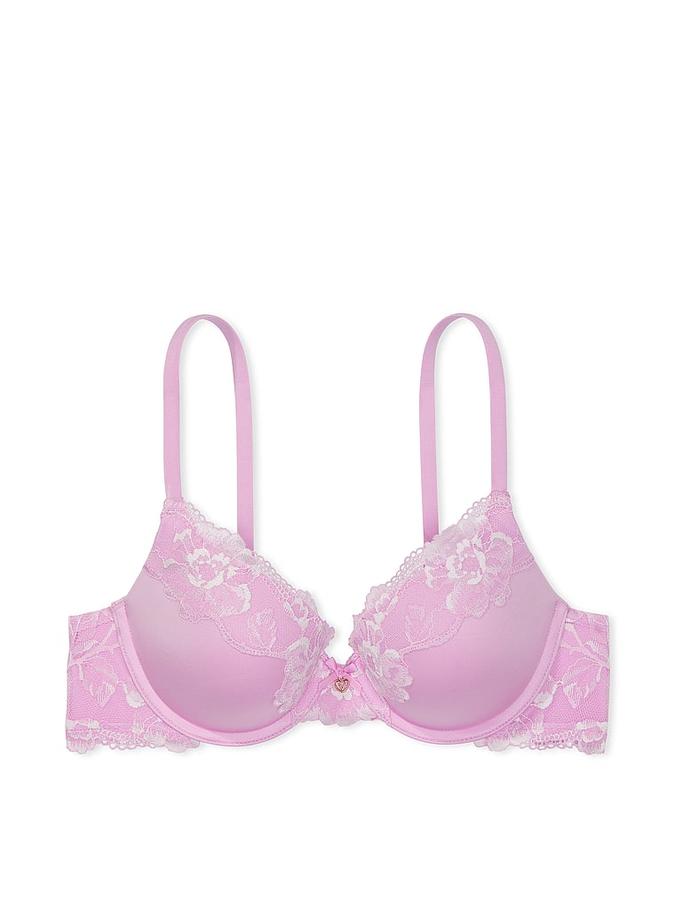 Perfect Shape Push-Up Lace-Trim Bra image number 2