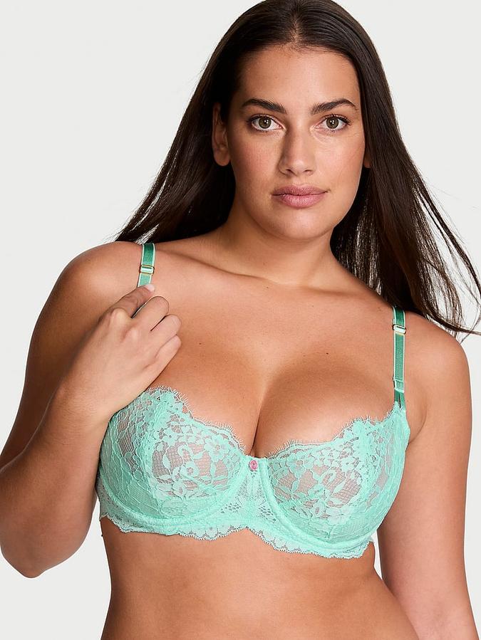 Wicked Unlined Lace Balconette Bra image number 0