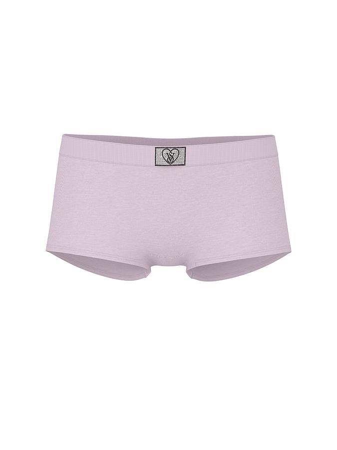 Logo Cotton Heart Shine Patch Boyshort Panty image number 2