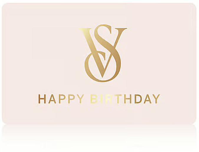 VS eGift Card- Happy Birthday Gold image number 0