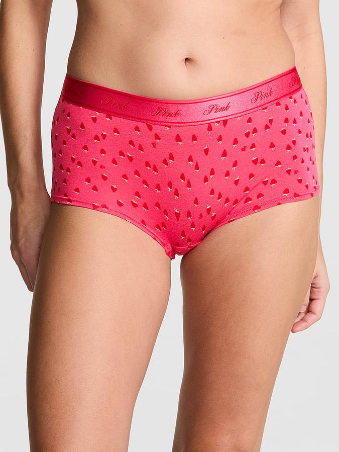 Logo Cotton Shine Boyshort Panty image number 0