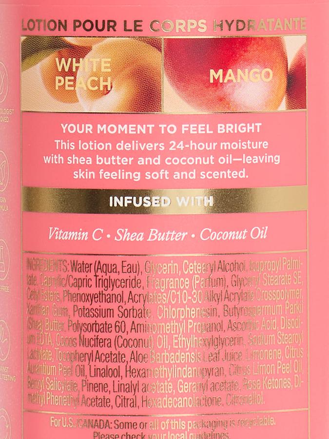 White Peach Mango Natural Beauty Body Lotion