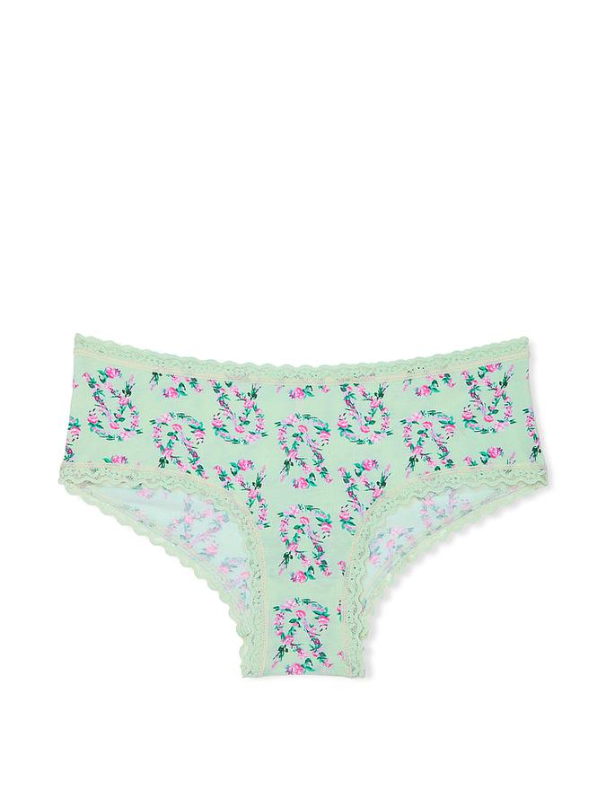 Cotton Lace-Waist Cheeky Panty image number 2