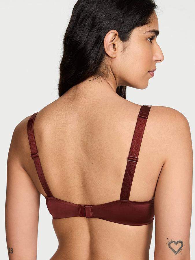 Logo Shine Strap Push-Up Bra