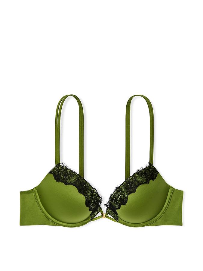Smooth Lace-Trim Push-Up Bra image number 2