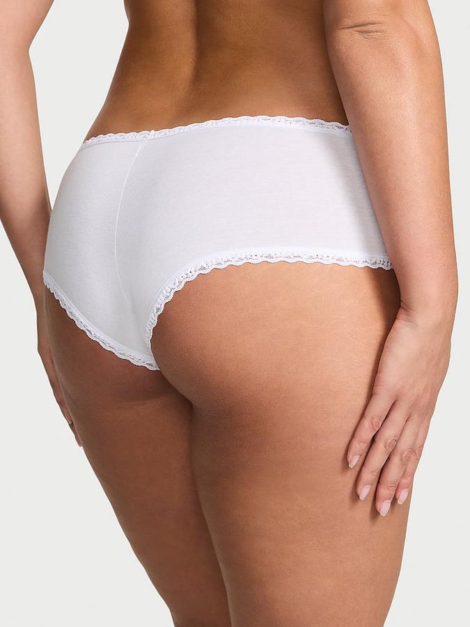 Cotton Lace-Waist Cheeky Panty image number 1