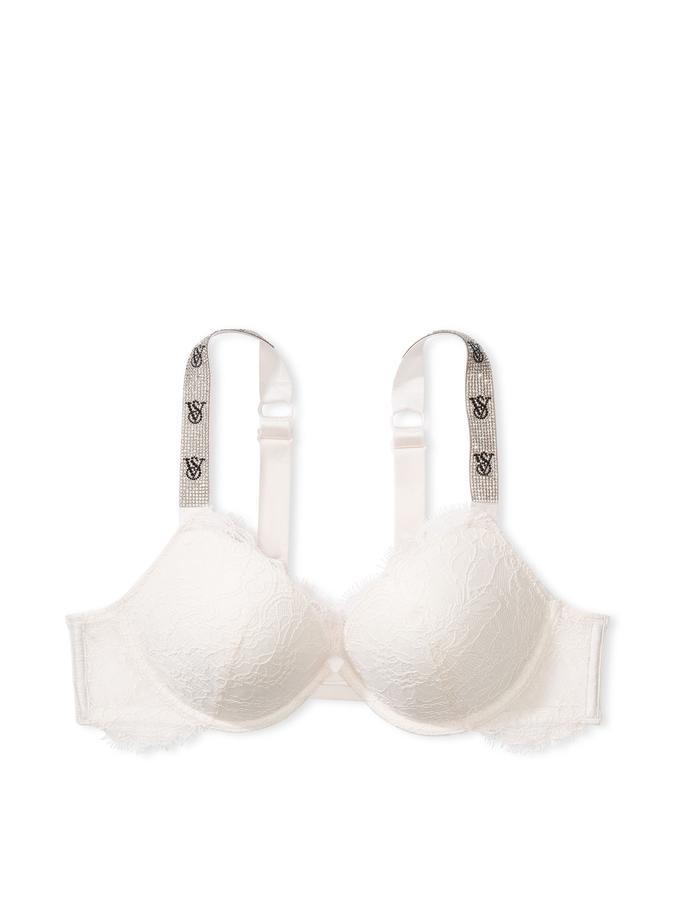 Shine Strap Lace Push-Up Bra image number 2