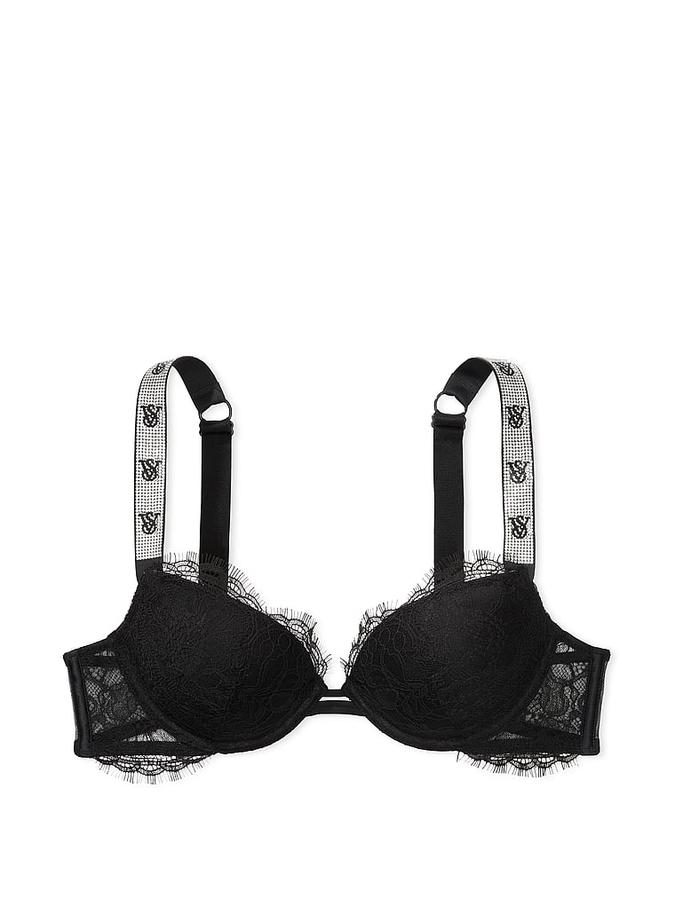 Shine Strap Lace Push-Up Bra image number 2