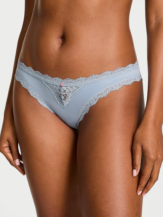 Lace-Trim Bikini Panty