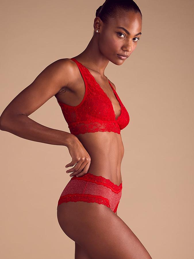 Sequin Posey Mesh Cheeky Panty image number 3