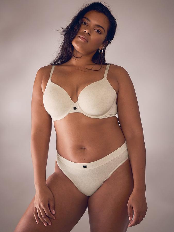 Logo Cotton Thong Panty image number 2