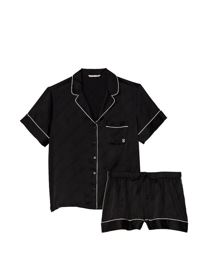 Satin Short Pajama Set image number 2