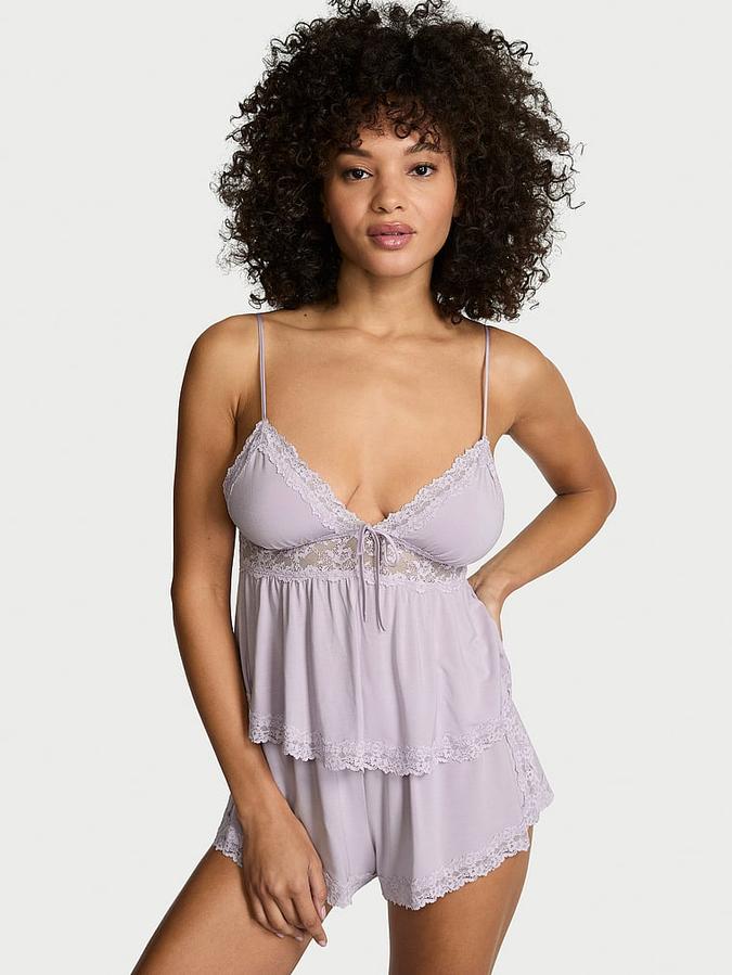 SoSoft&trade; Modal Lace-Trim Cami & Shorts Set
