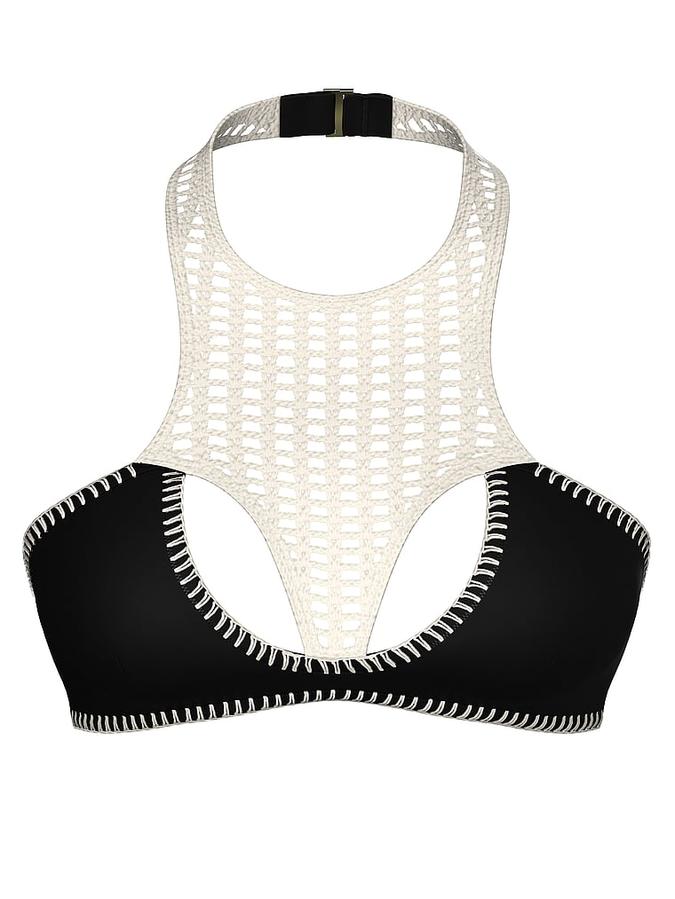 Archives Crochet Scuba High-Neck Bikini Top image number 3