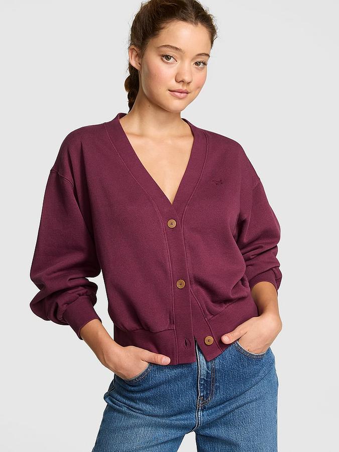 Ivy Fleece Cropped Cardigan image number 0