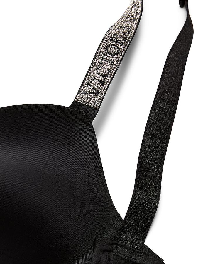 Logo Shine Strap Push-Up Bra image number 3