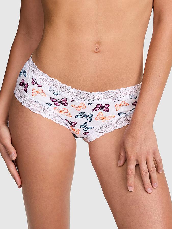 PINK Wink? Lace-Trim Cheeky Panty