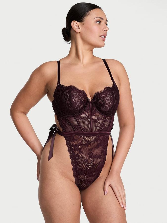 Wicked Unlined Lace Teddy