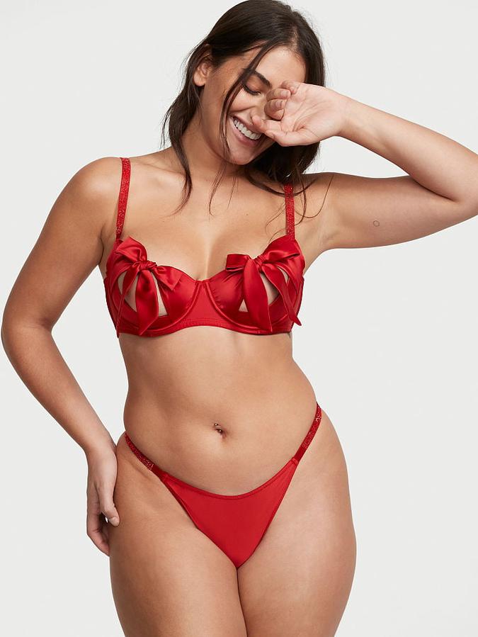 Open-Back Bow Cheekini Panty image number 4