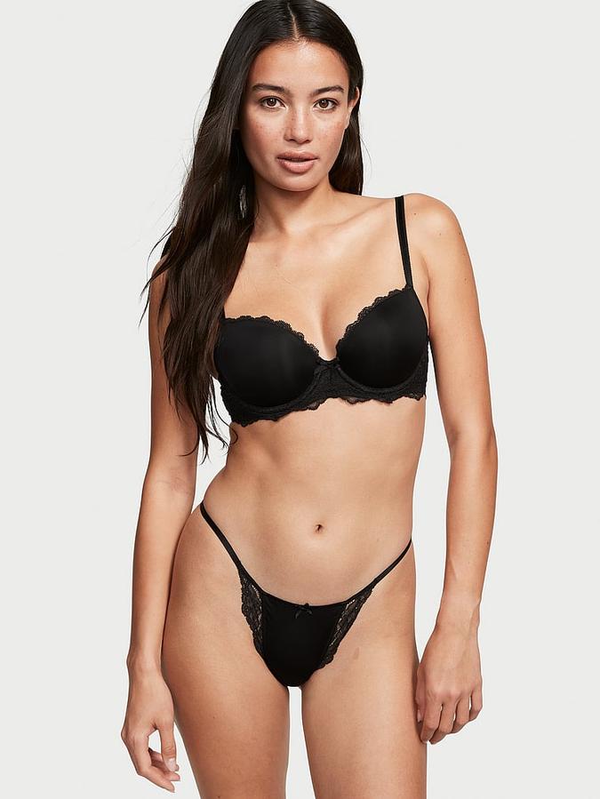 Lightly-Lined Lace Demi Bra image number 3